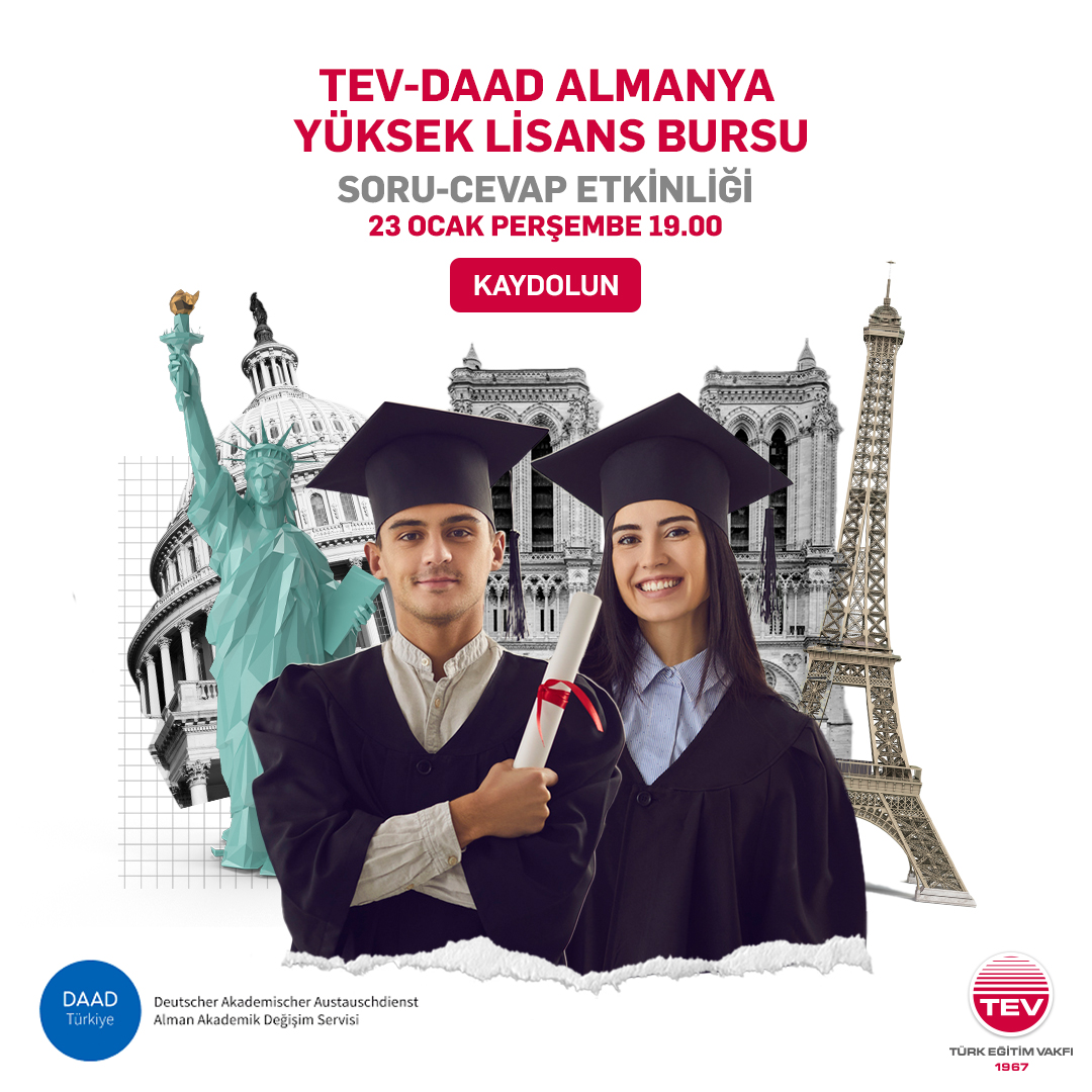 TEV-DAAD ALMANYA YÜKSEK LİSANS BURSU